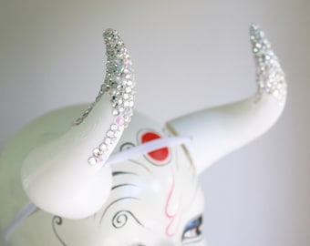 Delicious Delight - Rhinestone Medium Goat 3D Printed Costume Horns