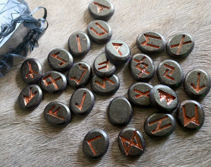 Copper Woods Elder Futhark Divination Rune Set - Etsy