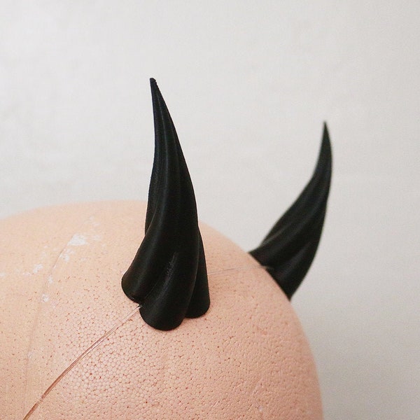 Small Imp 3D Printed Costume Horns (Multiple Colors Available)