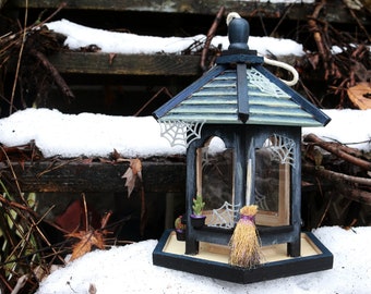 Haunted Bird Feeder - Original Art