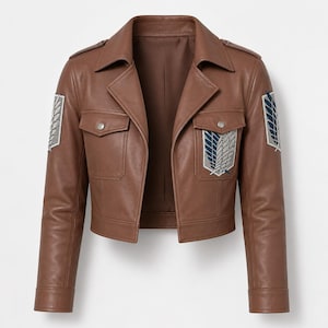 Attack on Titan Jacket Handmade Scout Regiment Cropped Cosplay Costume AOT Survey Corps Anime
