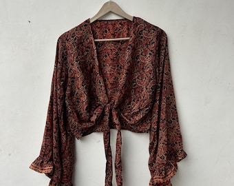 Damestop met klokmouwen, cadeau voor haar, zomertop!