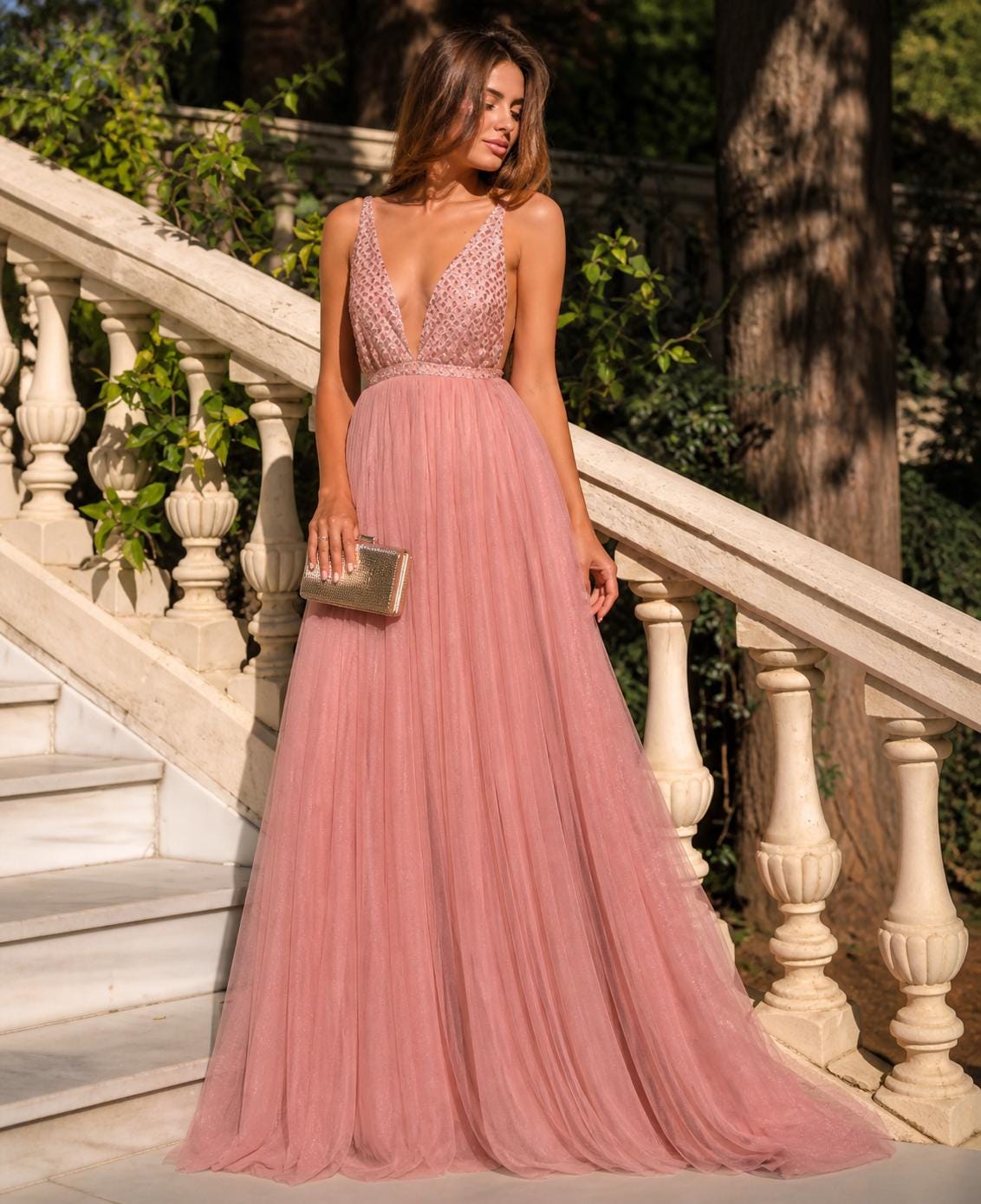 Blush Pink Maxi Dress - Etsy