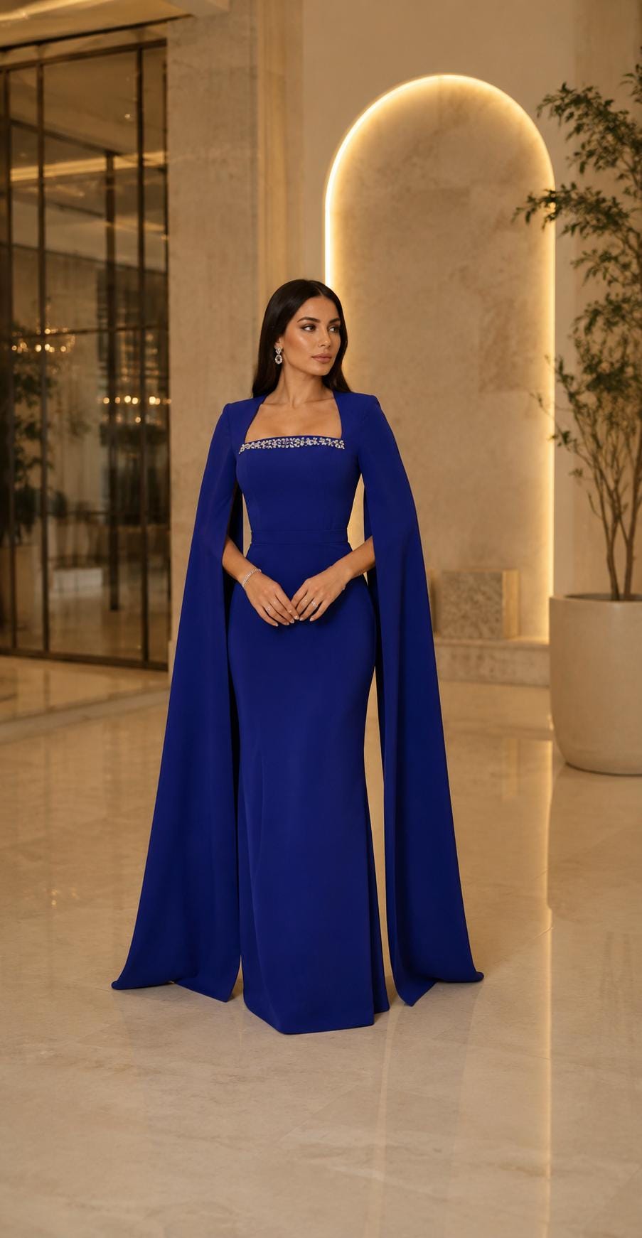 long sleeve midi knit dress Zara Collared Long-sleeved Knit Dress