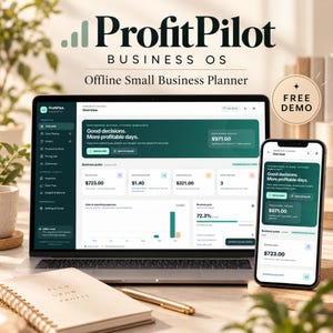 Small Business Planner App, Offline HTML Profit Calculator, Order and Inventory Tracker