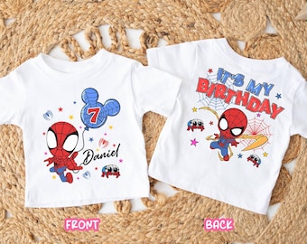 PNG personalizado de Spidey para cumpleaños de niño y niña: Diseño para fiesta de superhéroes (descarga digital)