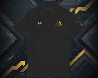 Crypto Performance Polo | Embroidered Compass Crest | Under Armour Polo | Web3 Business Casual