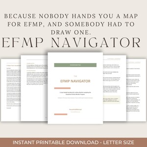 EFMP| Exceptional Family Member Program | Military Family Special Needs PCS Binder | Army Life