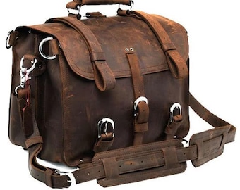 Leather Duffel Bag with shoe Compartment men Weekender overnight Bag on sale weekend leather gym bag travel gift for men anniversary husband