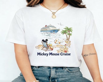 Disney Cruise Line-shirt, Mickey Mouse Cruise-T-shirt, outfit gezinsvakantie cruise, Disney Summer Beach Trip T-shirt, Castaway Cay Getaway