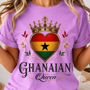 Ghanaian Queen PNG | African Heritage | Afro Pride | Culture Black History | Celebration png | Kente Art | (Digital Download)