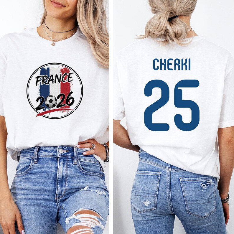 Cherki France Soccer Jersey Style T-Shirt, 2026 World Tournament Football Fan Apparel image 8