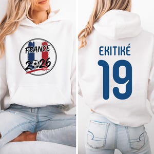 Ekitike #19 France Soccer Jersey Style T-Shirt, World Tournament Graphic Tee image 2