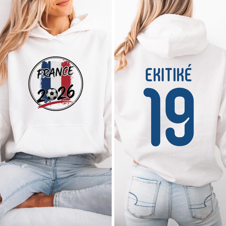 Ekitike #19 France Soccer Jersey Style T-Shirt, World Tournament Graphic Tee image 2