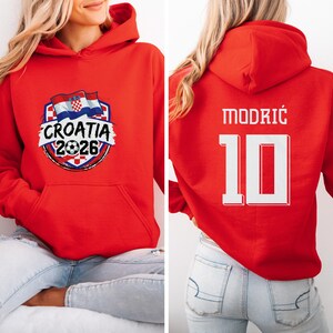 Croatia Soccer Modric #10 Jersey Style T-Shirt, Football Fan Apparel image 4