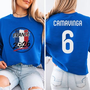 France Camavinga #6 Soccer Jersey T-Shirt, World Tournament Football Fan Apparel image 7