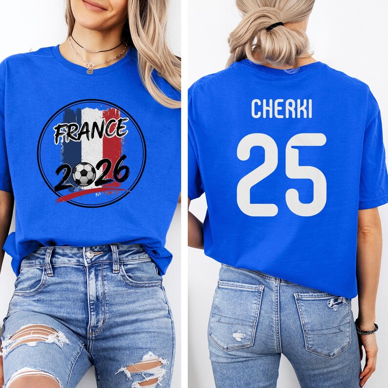 Cherki France Soccer Jersey Style T-Shirt, 2026 World Tournament Football Fan Apparel image 5