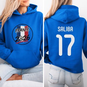 Saliba #17 France Soccer Jersey Style T-Shirt, World Tournament Inspired Unisex Tee image 6