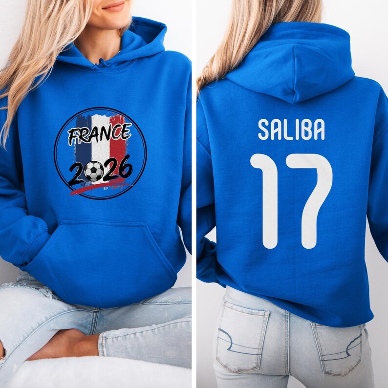 Saliba #17 France Soccer Jersey Style T-Shirt, World Tournament Inspired Unisex Tee image 6