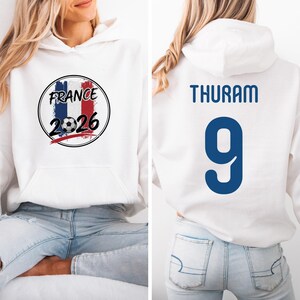 France Thuram #9 Jersey Style T-Shirt, Football Fan Apparel, World Tournament Inspired Unisex Tee image 4
