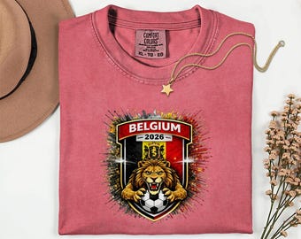 Belgium Mascot Soccer Shirt, 2026 World Tournament Fan Tee