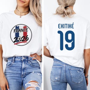 Ekitike #19 France Soccer Jersey Style T-Shirt, World Tournament Graphic Tee image 6