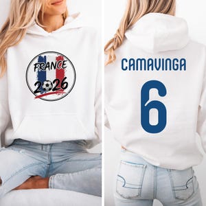 France Camavinga #6 Soccer Jersey T-Shirt, World Tournament Football Fan Apparel image 2