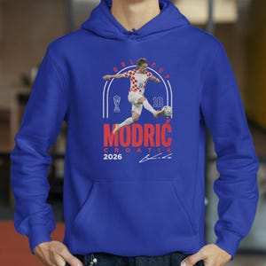 Modric Croatia Star Player #10 Tribute T-Shirt, 2026 World Football Legend Graphic Tee image 11