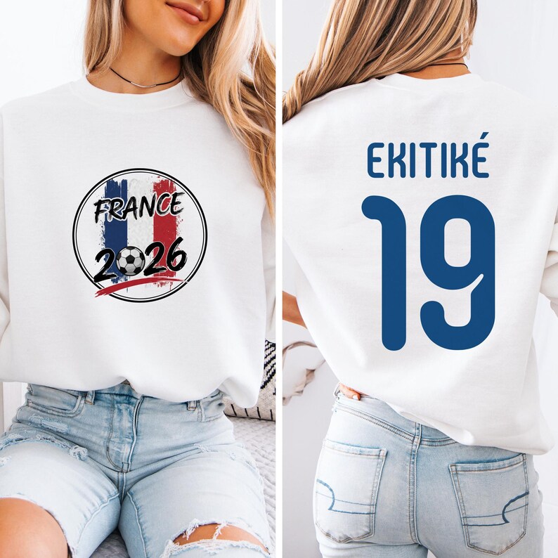 Ekitike #19 France Soccer Jersey Style T-Shirt, World Tournament Graphic Tee image 8