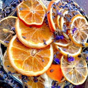 Lavender Citrus Calm Simmer Pot Kit -- Gently Dried Fruits and Flowers, Natural Handmade Aromatherapy