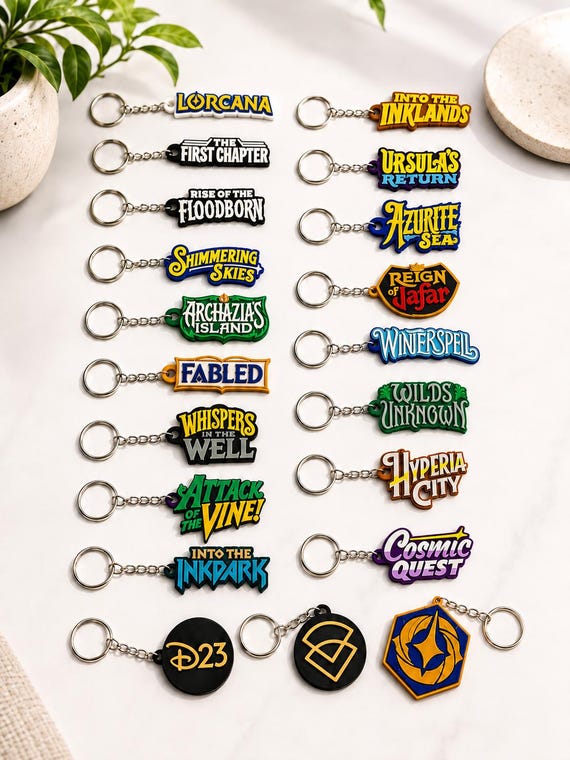 Disney Lorcana Binder Zipper Pull Keychain – All Sets Available
