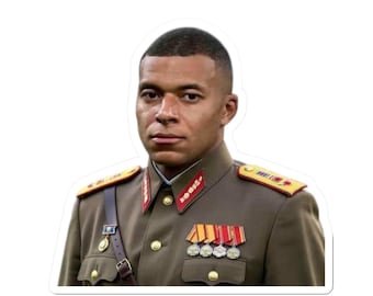 dictateur mbappe meme stciker,dictateur mbappe, vêtements meme, football, tshirt real madrid, stickers