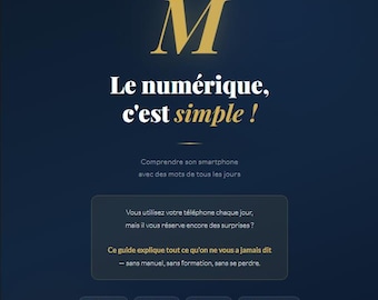 Smartphone Guide PDF in French | Gift for Parents or Grandparents Struggling with Their Phones | Beginners & Seniors