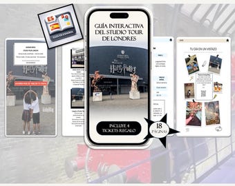 Guida London Studio Tour PDF / H. Potter Studio Tour Londres: ingressi, consigli e suggerimenti / Itinerario familiare + mappa / Scarica digitale