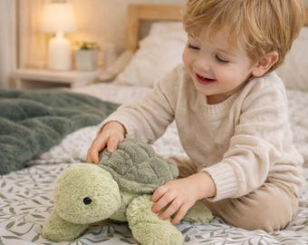 Realistic Sea Turtle Plush Toy – Soft Green Tortoise Stuffed Animal, Cute Ocean Decor Gift (28–40cm)