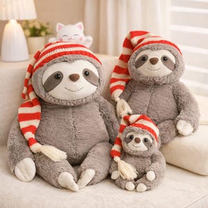 Lindo perezoso de peluche: peluche súper suave y acogedor para niños y decoración del hogar (22-80 cm)