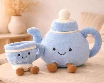 かわいいティーポットぬいぐるみ - かわいいティーカップぬいぐるみ、居心地の良いお部屋のインテリアギフト