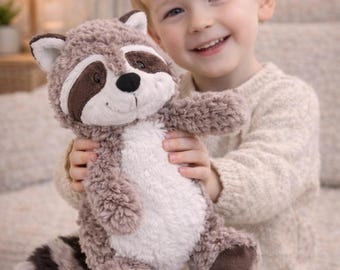 かわいいアライグマのぬいぐるみ - 柔らかいアライグマのぬいぐるみ かわいい森のぬいぐるみ