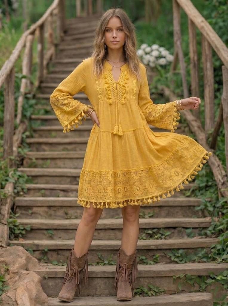 Bohemian Gypsy Dress - Etsy