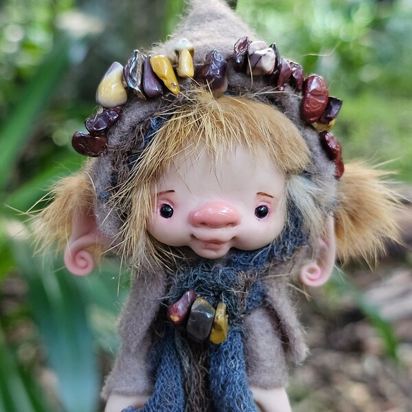 posable  pixie boy ooak fae fairy fairie handsculpted with free trackable shipping ready to ship