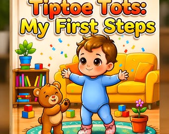 Toddler Coloring Book PDF | My First Steps Activity Book (Digital Download)