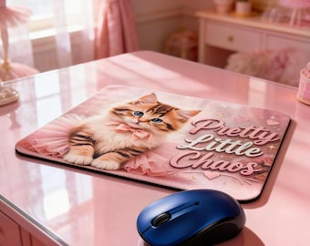 Pretty Little Chaos Cat Mouse Pad