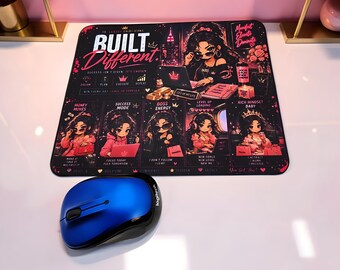 Luxury Chibi Icons Mouse Pad – Boss Energy Edition (7.9 x 9.4 inches)