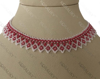 KORALIKY. Ukrainian Modern Handmade Bead Netting Stitch NECKLACE Sylyanka. Bulk Orders Discount Up to 50+%.