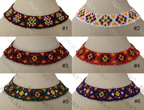 KORALIKY. Ukrainian Traditional Handmade Bead Netting Stitch