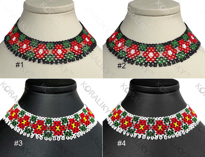 Ukrainian Handmade Beads Beaded NECKLACE Syljanka Etsy