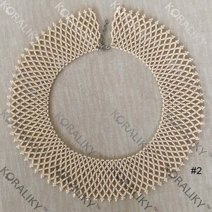 KORALIKY. Ukrainische moderne handgemachte Perle Netting Stitch NECKLACE Sylyanka. Rabatt für Sammelbestellungen Bis zu 50%. #2