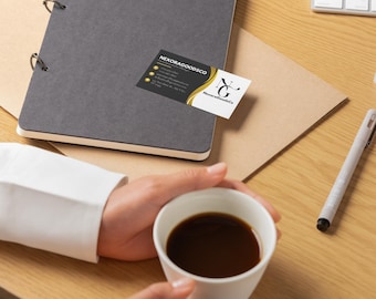 Editable Gold Black Business Card Template | Luxury Canva Networking Card