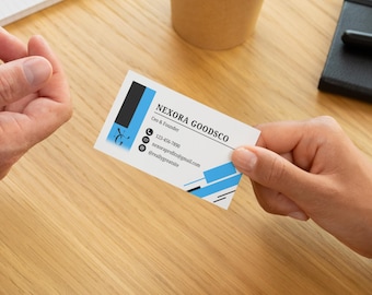 Modern Business Card Template | Editable Canva Design for Entrepreneurs (Digital Download)