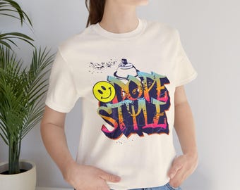 Dope Style Graffiti T-Shirt | Sprüh Farbe, Smiley Face Street Art